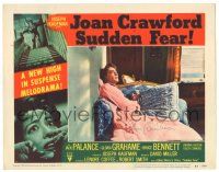 9j127 SUDDEN FEAR signed LC #2 '52 by music composer Elmer Bernstein, Joan Crawford in nightgown!