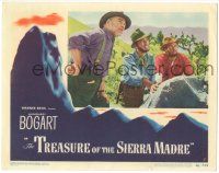 9j201 TREASURE OF THE SIERRA MADRE LC #5 '48 best c/u of Humphrey Bogart with Tim Holt & Huston!