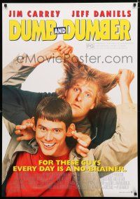 9k065 DUMB & DUMBER video Aust 1sh '95 Jim Carrey & Jeff Daniels are Harry & Lloyd!