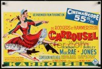 9k240 CAROUSEL Belgian '56 Shirley Jones, Gordon MacRae, Rodgers & Hammerstein musical!