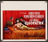 9k241 CLEOPATRA Belgian '63 Elizabeth Taylor, Richard Burton, Rex Harrison, Howard Terpning art!