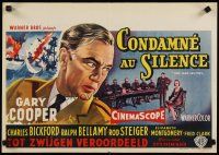 9k244 COURT-MARTIAL OF BILLY MITCHELL Belgian '56 Gary Cooper, Otto Preminger, One Man Mutiny!