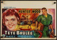9k249 GIRL HE LEFT BEHIND Belgian '56 military soldier Tab Hunter, pretty Natalie Wood!