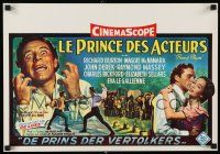 9k288 PRINCE OF PLAYERS Belgian '55 Richard Burton as Edwin Booth, greatest stage actor ever!
