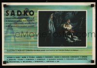 9k371 MAGIC VOYAGE OF SINBAD Czech 11x16 '53 Sadko, cool image from Russian fantasy!