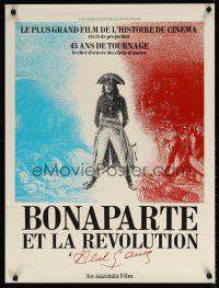 9k681 BONAPARTE ET LA REVOLUTION French 23x32 '72 Abel Gance's classic restored w/new scenes!