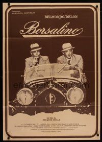 9k682 BORSALINO French 23x32 '70 Belmondo & Delon in Lorraine-Dietrich, directed by Jacques Deray!