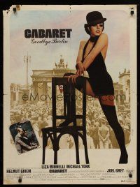 9k683 CABARET French 23x32 '72 Liza Minnelli sings & dances in Nazi Germany, Bob Fosse directed!