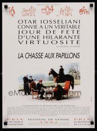 9k728 LA CHASSE AUX PAPILLONS French 15x21 '92 Otar Iosseliani's story of French nobility!