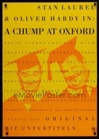 9k185 CHUMP AT OXFORD German R90s great image of Laurel & Hardy wearing cap and gown!