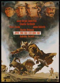 9k202 ONCE UPON A TIME IN THE WEST German R80s Leone, art of Cardinale, Fonda, Bronson & Robards!