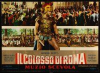 9k467 HERO OF ROME set of 8 Italian photobustas '64 great images of gladiator Gordon Scott!