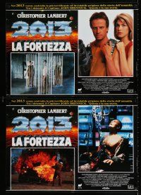 9k457 FORTRESS set of 6 Italian photobustas '93 Chistopher Lambert, Kurtwood Smith, Loryn Locklin1