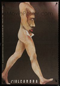 9k491 CIULEANDRA Polish 27x38 '85 Sergiu Nicolaescu, bizarre Marian Nowinski art of face in torso!