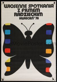 9k570 WIOSENNE SPOTKANIA Z FILMEM RADZIECKIM Polish 27x38 '78 Zbikowski art of film butterfly!
