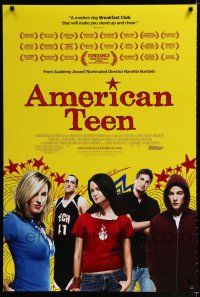 9m052 AMERICAN TEEN DS 1sh '08 Nanette Burstein, Hannah Bailey, Colin Clemens, high school!