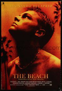 9m100 BEACH style A DS 1sh '00 directed by Danny Boyle, DiCaprio stranded on island paradise!
