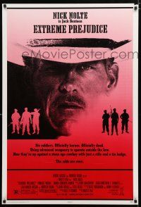9m277 EXTREME PREJUDICE 1sh '86 cool close-up of cowboy Nick Nolte, Walter Hill directed!