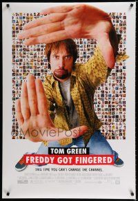 9m303 FREDDY GOT FINGERED style A DS 1sh '01 Tom Green, This time you can't change the channel!