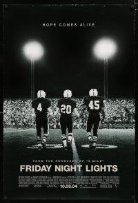 9m307 FRIDAY NIGHT LIGHTS advance DS 1sh '04 Texas high school football, image of players on field!