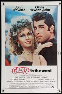 9m347 GREASE 1sh '78 John Travolta & Olivia Newton-John in a most classic musical!