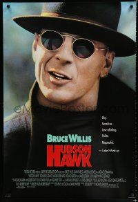 9m386 HUDSON HAWK int'l advance 1sh '91 Michael Lehmann directed, Bruce Willis as singing thief!