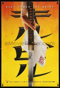 9m437 KILL BILL: VOL. 1 foil teaser DS 1sh '03 Quentin Tarantino, Uma Thurman's katana!