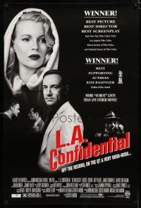9m445 L.A. CONFIDENTIAL awards DS 1sh '97 Guy Pearce, Russell Crowe, Danny DeVito, Kim Basinger!