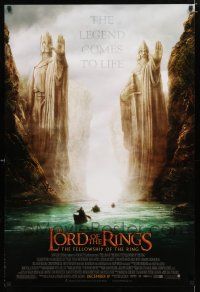 9m467 LORD OF THE RINGS: THE FELLOWSHIP OF THE RING advance DS 1sh '01 J.R.R. Tolkien, Argonath!