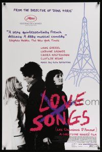 9m474 LOVE SONGS 1sh '08 Les chansons d'amour, Louis Garrel, Ludivine Sagnier, French!