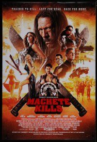 9m477 MACHETE KILLS advance DS 1sh '13 Danny Trejo, Michelle Rodriguez, Carlos Estevez, Mel Gibson!