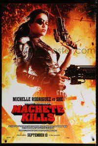 9m479 MACHETE KILLS teaser DS 1sh '13 sexy Michelle Rodriguez w/eyepatch!