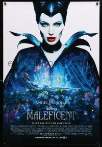 9m486 MALEFICENT advance DS int'l 1sh '14 different close-up of Angelina Jolie, Aurora & fairies!