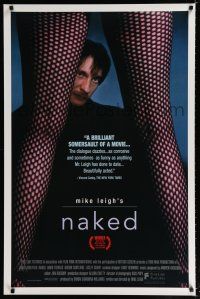 9m540 NAKED 1sh '93 Mike Leigh, image of David Thewlis & sexy legs in fishnet stockings!