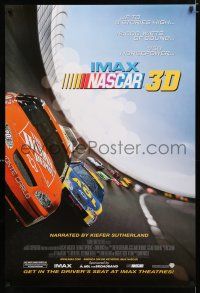 9m543 NASCAR 3D IMAX DS 1sh '04 cool image of NASCAR stock cars racing down speedway!