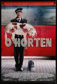 9m562 O'HORTEN 1sh '09 Bent Hamer comedy, wacky image of Bard Owe & dog!