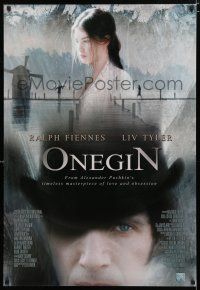 9m569 ONEGIN 1sh '99 close-up of Ralph Fiennes and sexy Liv Tyler, very rare!