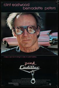 9m598 PINK CADILLAC 1sh '89 Clint Eastwood is a real man wearing really cool shades!