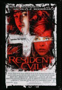 9m631 RESIDENT EVIL DS 1sh '02 Paul W.S. Anderson, Milla Jovovich, Michelle Rodriguez, zombies!