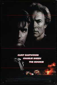 9m649 ROOKIE 1sh '90 Clint Eastwood directs & stars with Charlie Sheen, Raul Julia!