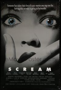 9m668 SCREAM DS 1sh '96 directed by Wes Craven, David Arquette, Neve Campbell!