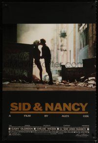 9m680 SID & NANCY foil 1sh '86 Gary Oldman & Chloe Webb, The Sex Pistols, directed by Alex Cox!