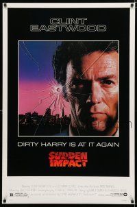 9m732 SUDDEN IMPACT 1sh '83 Sondra Locke, Hingle, Clint Eastwood is at it again as Dirty Harry!