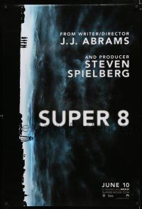 9m734 SUPER 8 teaser DS 1sh '11 Kyle Chandler, Elle Fanning, cool design & stormy image!