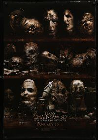 9m752 TEXAS CHAINSAW 3D teaser DS 1sh '13 Alexandra Daddario, evil wears many faces!