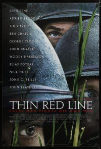 9m757 THIN RED LINE style A 1sh '98 Sean Penn, Woody Harrelson & Jim Caviezel in WWII!