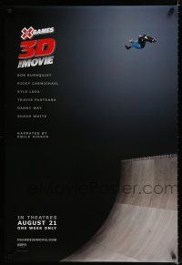 9m838 X GAMES 3D: THE MOVIE teaser DS 1sh '09 Travis Pastrana, cool skateboarding image!