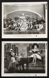 9p569 DIAMOND HORSESHOE 8 8x10 stills '45 sexy dancer Betty Grable, William Gaxton, Beatrice Kay!