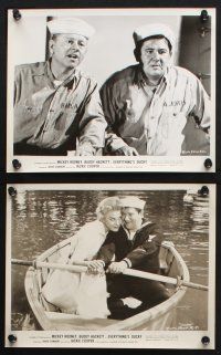 9p312 EVERYTHING'S DUCKY 20 8x10 stills '61 Mickey Rooney & Buddy Hackett with a talking duck!