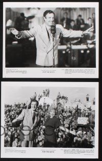9p796 FOR THE BOYS 4 8x10 stills '91 Bette Midler entertains troops in WWII, James Caan, Fell!